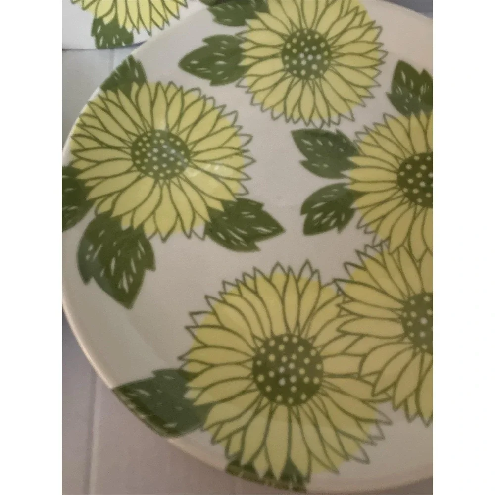 Vintage Royal China Sunshine Pattern Plates Made In The USA Set Of 3 10